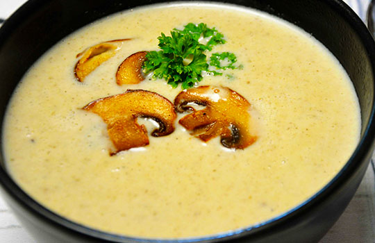 Creamed Broccoli and Mushroom Soup - Featured Image
